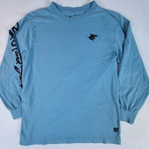 Maui and Sons Long Sleeve Blue Adult Tee Medium Logo